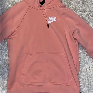 Cute coral Nike hoodie:)